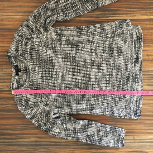 [Ann Taylor] Variegated Grey Knit Sweater | M | Good - Picture 4 of 10